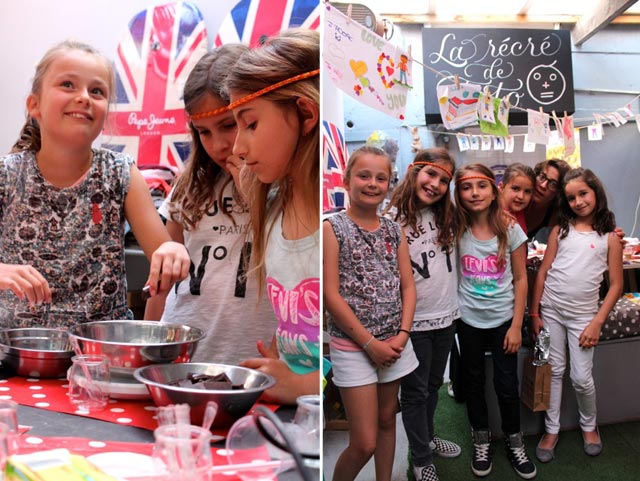 The children's cooking school at La tête à toto' boutique in Cassis, France 